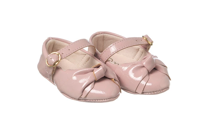 Sapatilha Infantil Feminina Bico Fino Mini-Me Rosé - Xuá Xuá