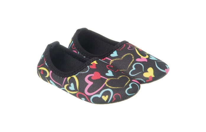 Sapatilha Neoprene Infantil Feminina Soft Fun Corações Coloridos