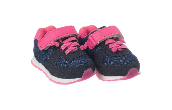 Tênis Infantil Feminino Jogging Marinho/Pink - Xuá Xuá