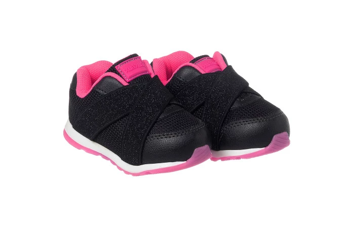 Tênis Infantil Feminino Jogging Preto - Xuá Xuá