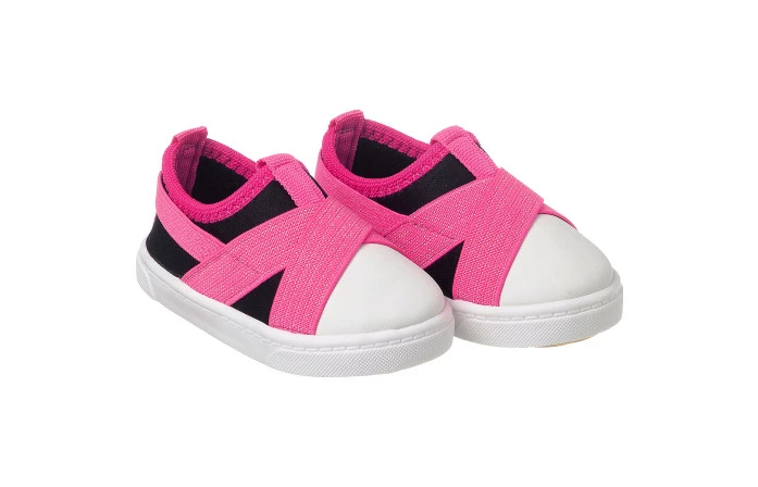 Tênis Infantil Feminino Magic Preto/Pink - Xuá Xuá