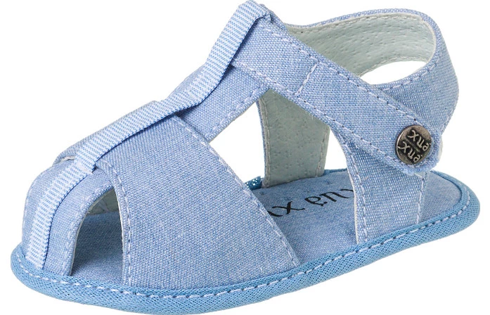 Sandália Infantil Masculina Neném Comfort Jeans Claro  - Xuá Xuá