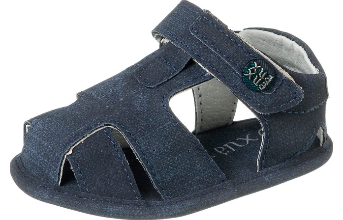 Sandália Infantil Masculina Neném Comfort Jeans Marinho - Xuá Xuá