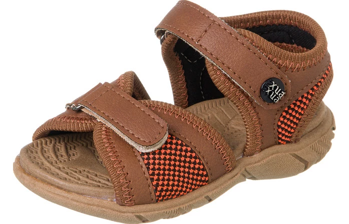 Sandália Infantil Masculina Casual Comfort Chocolate - Xuá Xuá 