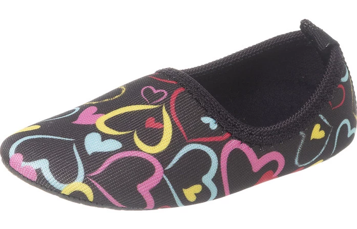 Sapatilha Neoprene Infantil Feminina Soft Fun Corações Coloridos