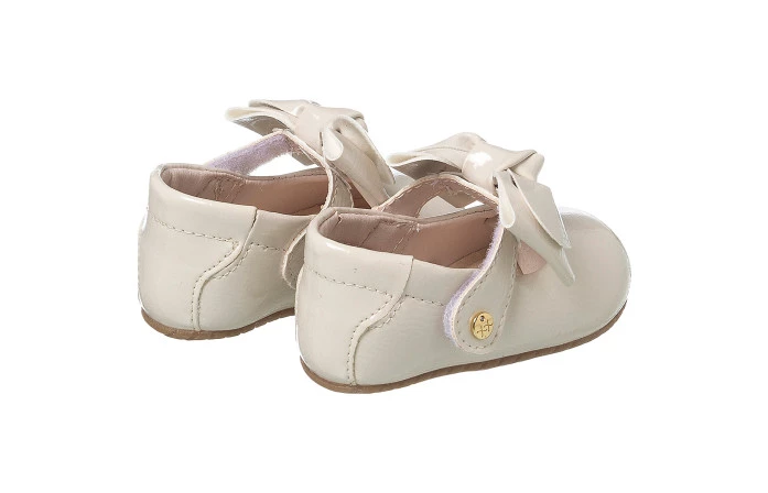 Sapatilha Infantil Feminina Florença Laço Offwhite - Xuá Xuá