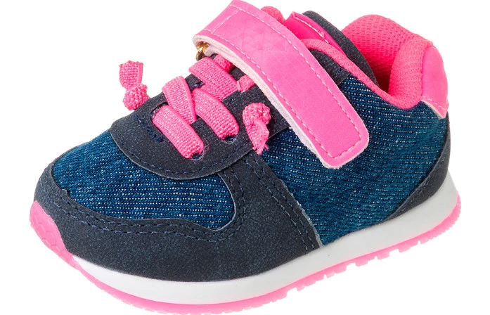 Tênis Infantil Feminino Jogging Marinho/Pink - Xuá Xuá