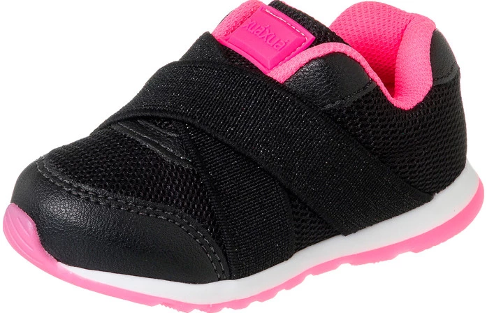 Tênis Infantil Feminino Jogging Preto - Xuá Xuá