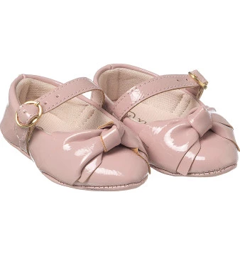 Sapatilha Infantil Feminina Bico Fino Mini-Me Rosé - Xuá Xuá