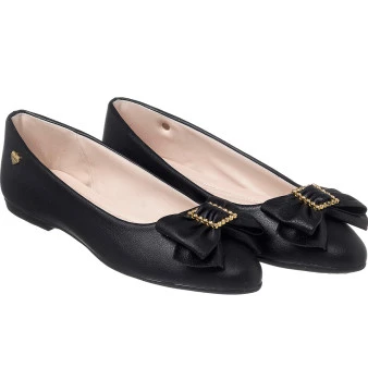 Sapatilha Infantil Feminina Bailarina Strass Preto - Xuá Xuá