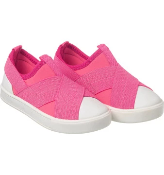 Tênis Infantil Feminino It Girl Calce Fácil Pink - Xuá Xuá
